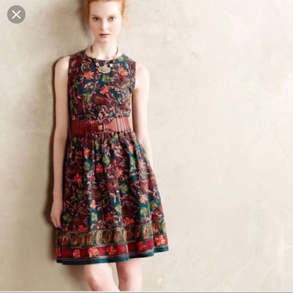 Anthropologie Dresses & Skirts - Anthro Adelyn Rae Needlepoint Garden dress